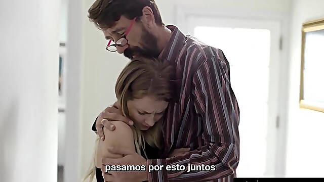Pure Taboo Riley Star Would Definitely Screw Her Stepdad To Make Him Feel Better - Spanish Subtitles