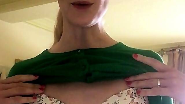 Small titted redhead amateur riding penis in close up