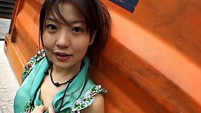 Sexy Japanese street hooker gets fucked passionately on the bed
