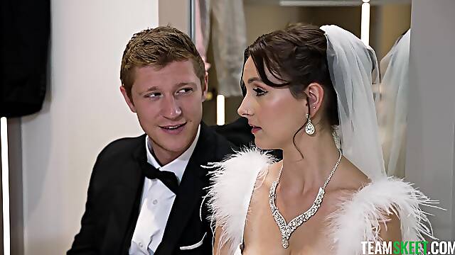 Dirty MILF Ryan Keely seduced hot bride Serena Hill for a 3-way