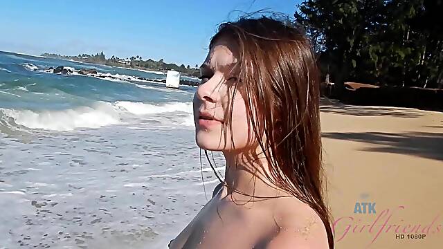 Passionate fucking in POV with small boobs girlfriend Winter Jade
