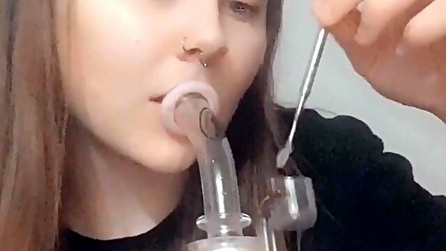 Amateur webcam slut creampie masturbate