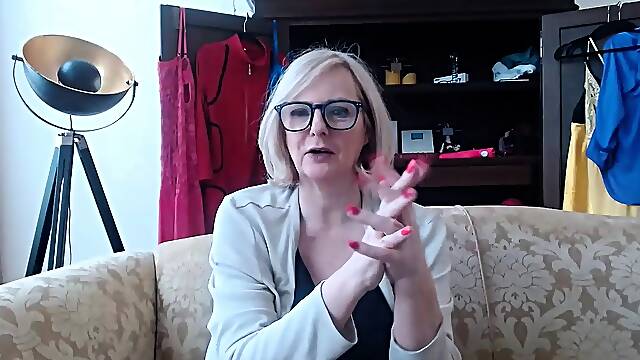 Cock loving mature blonde alana evans jerking cock