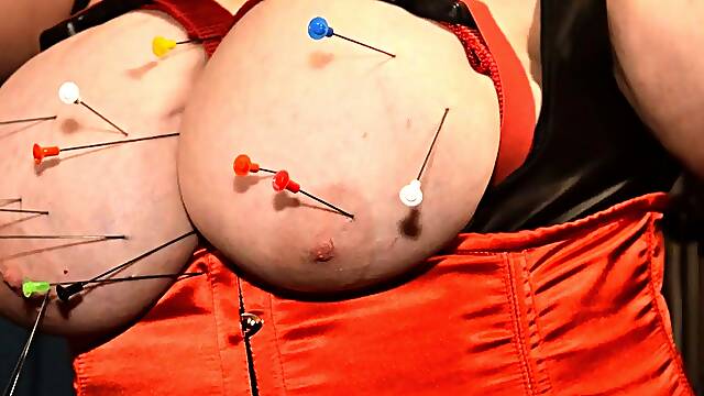 Great Big Boobs On Masturbating Redhead
