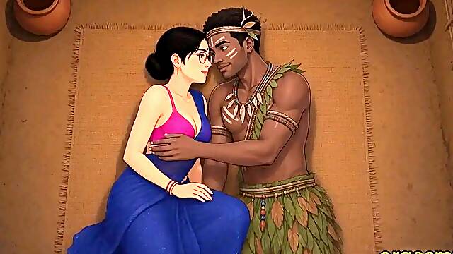 Hot Indian Bhabhi Kamini Fucked by Tribal Man in Village Hut - Desi Adivasi Sex