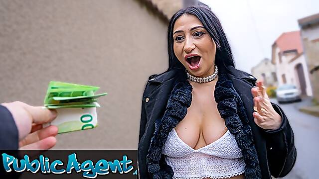Public Agent featuring Didi Zeratis big tits dirt