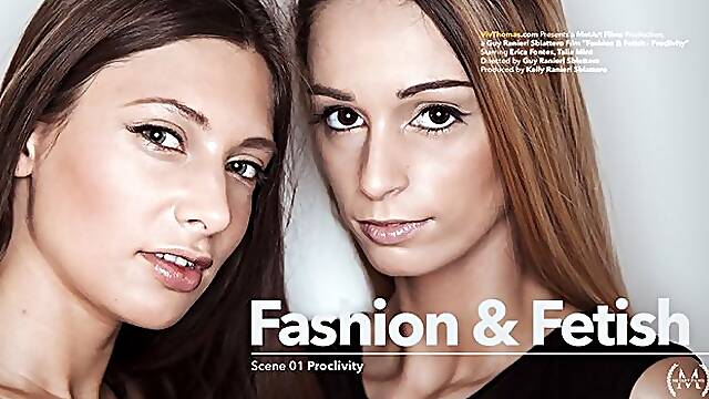 Erica Fontes and Talia Mint turn a photoshoot into lesbian sex