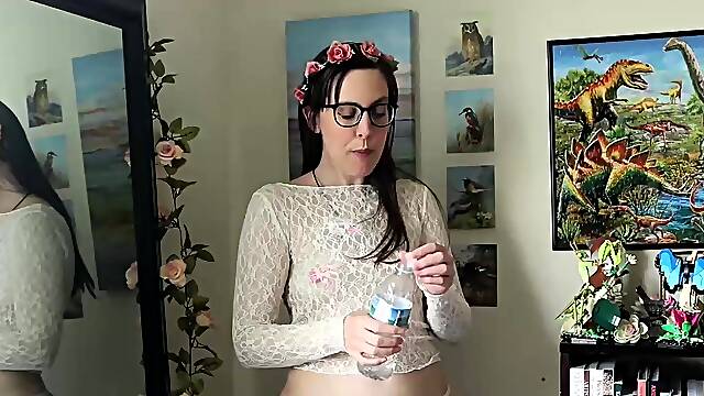 Brunette Solo Webcam Masturbation