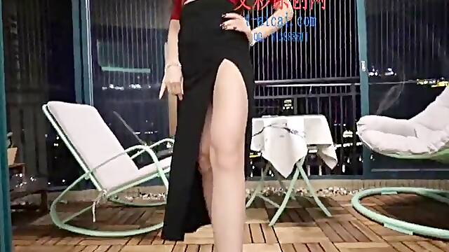 Chinese Mistress trampling and Kicking