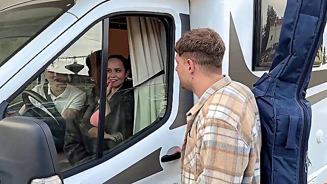 Busty MILF Jennifer Mendez Seduces Hung Hitchhiker Charlie Dean