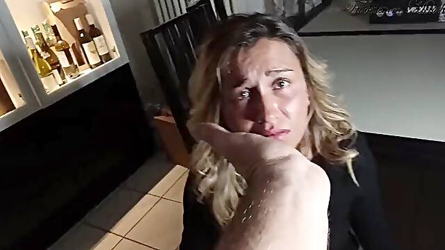 ROUGH SEX on the Table. Maelle GETS FUCKED HARD by a FAN