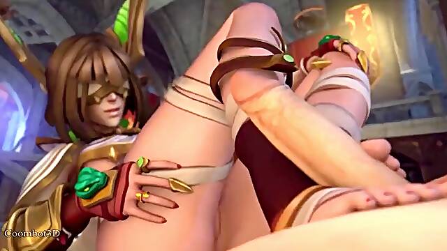 Rule 34 Animated Footjob Compilation