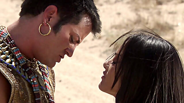 Slut Kaylani Lei getting plowed in the desert