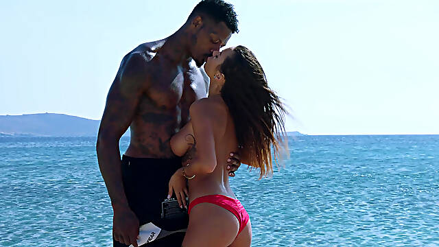 Liya Silver interracial adventures on private island