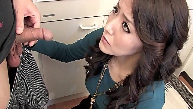 Threesome with busty MILF Nao Kato and creampie