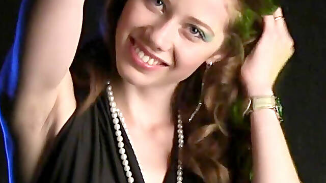 Sexy cutie Nicole stripped naked in front of the camera
