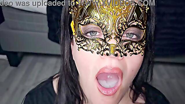 Amateur Cougar likes a big blast of jizm before gulping it - Millie Fox