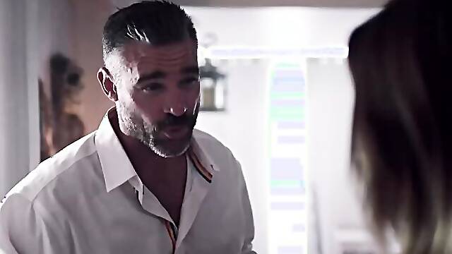 Stepdad Charles Dera dominates Anny Aurora in hot stepbros fantasy