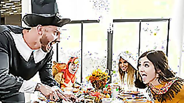 Brooklyn Chase, & Rosalyn Sphinx are having a foursome fuck party