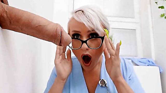 The hot Nurse Angel Wicky Gets A Glory Hole Booty Fuck