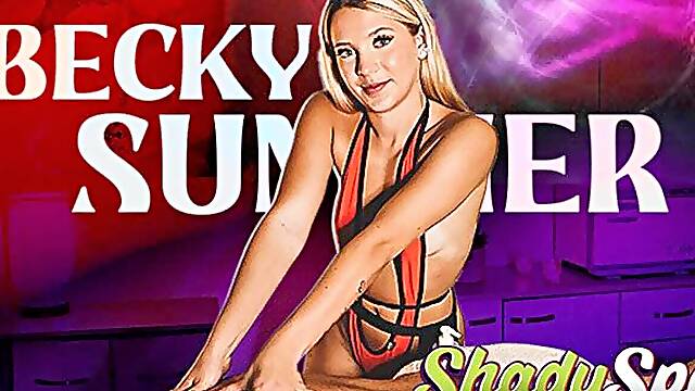 ShadySpa- Blonde Massage Expert Becky Summer's Relaxing Spa Sex