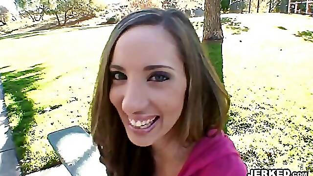 Busty brunette Kelly Divine fucking and getting facial