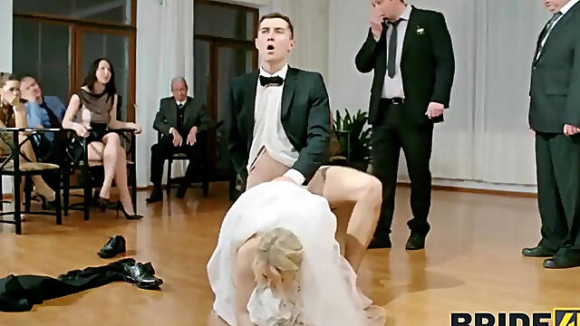 Euro bride4k cheats on her groom with a lucky stranger