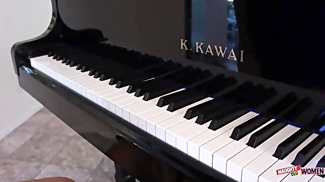 M A - Hairy teen 18+ Takes A Break From The Piano For A Quickie With Her Milf Teacher