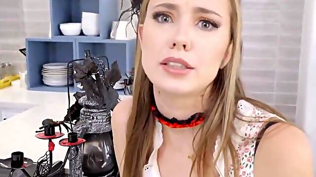 Mts - big dick trick or treat for step mom and step sis
