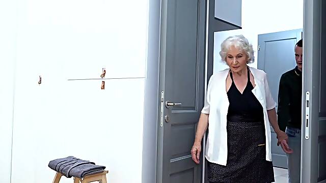 Grandma Gets Her Hairy Pussy Thumped By Young Toyboy - MatureNL