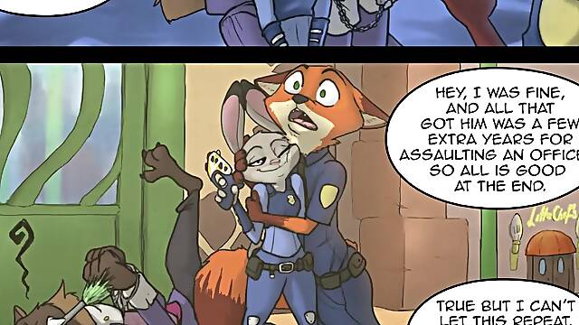 Juddy Hopps Fucks Nick In Detention - Power Bottom And Car Toon