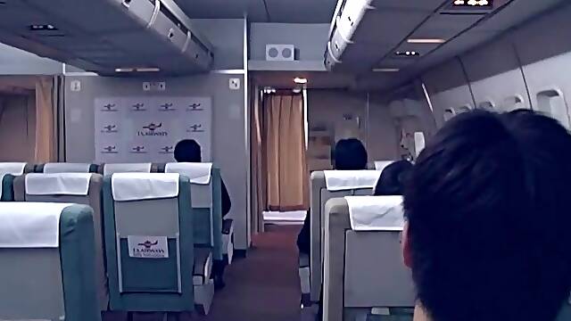 Japanese Cabin Attendant Get Pounded While In Time Stop