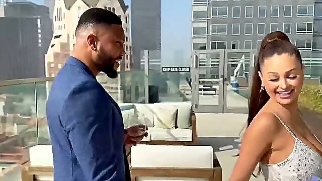 Cheating Busty PAWG Wife Fucks BBC & Husband Begs to Watch