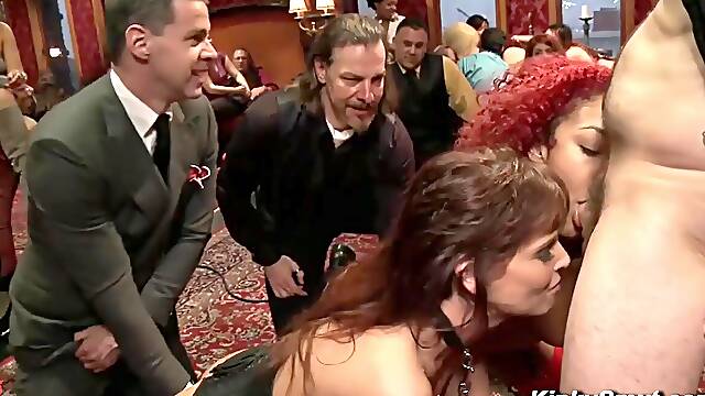 Hot MILF Syren de Mer Battles Daisy Ducati in Ruthless Anal Slave Punishment Orgy Party