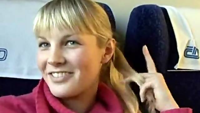 have intercourse in the train - sweet amateur girl