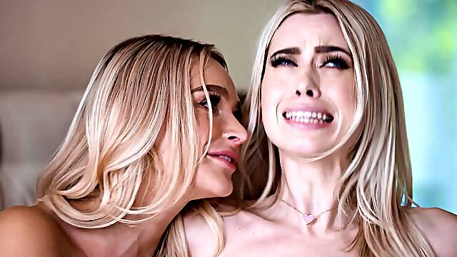 Passionate blonde shares interracial threesome creampie hardcore desire
