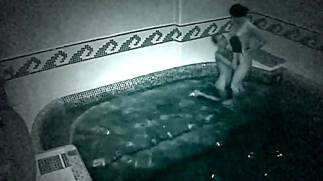 Magic swimming pool makes people fuck with each other