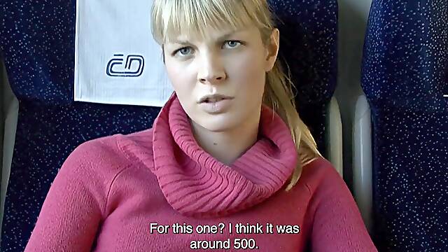Beauty on train
