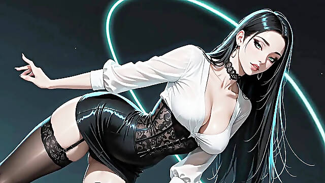 This babe Bows the Line U Chase (ai Movie)