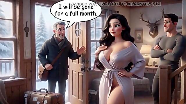 Kevin Finds Excitement with His Stepmother During a Lengthy Winter Absence (ai Generated)