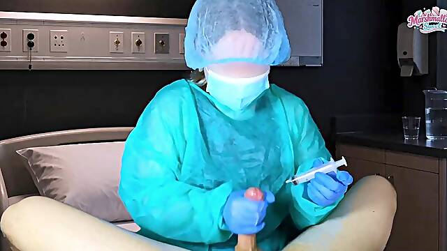 The Doctor Took the Patients Goo Example in Hospital