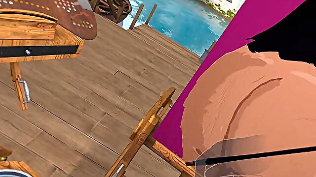 PAINTING BUTT IN VR (FEAT. MY BUTT)