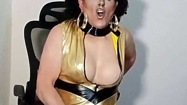 Nice-looking older transvestite floozy still very sexually excited after sucking and receiving a facial jizz flow from a chap at a rest stop
