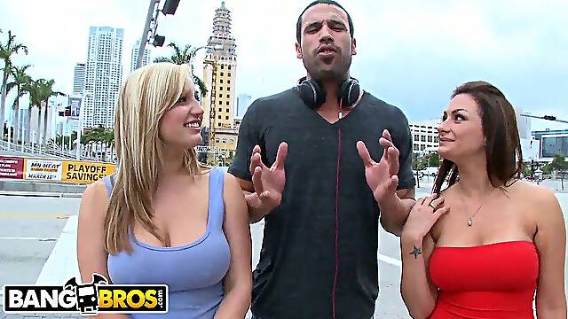 BANGBROS - Carlo Carrera Finds Penelope Tyler & Dayna Vendetta In Downtown Miami