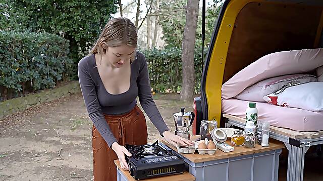 Lonely chick Outdoor Camping ASMR