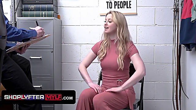 Slender Milf Sunny Lane Lets The Security Guard Fill Her Mature honeypot With steamy jism