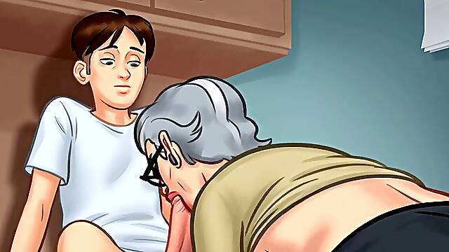 Clinic story, elderly and young screw.