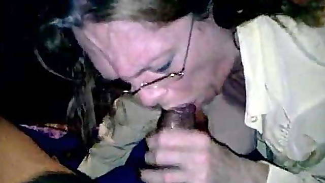 Mature With Glasses Sucking BBC