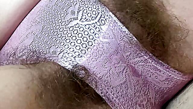Pissing in Panties super hairy pussy HD FETISH VIDEO