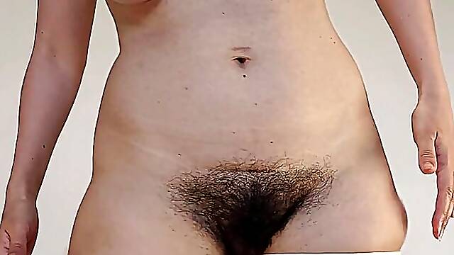 Latina brunette with big ass undressed doing vibro massage. Sexy amateur wife naked